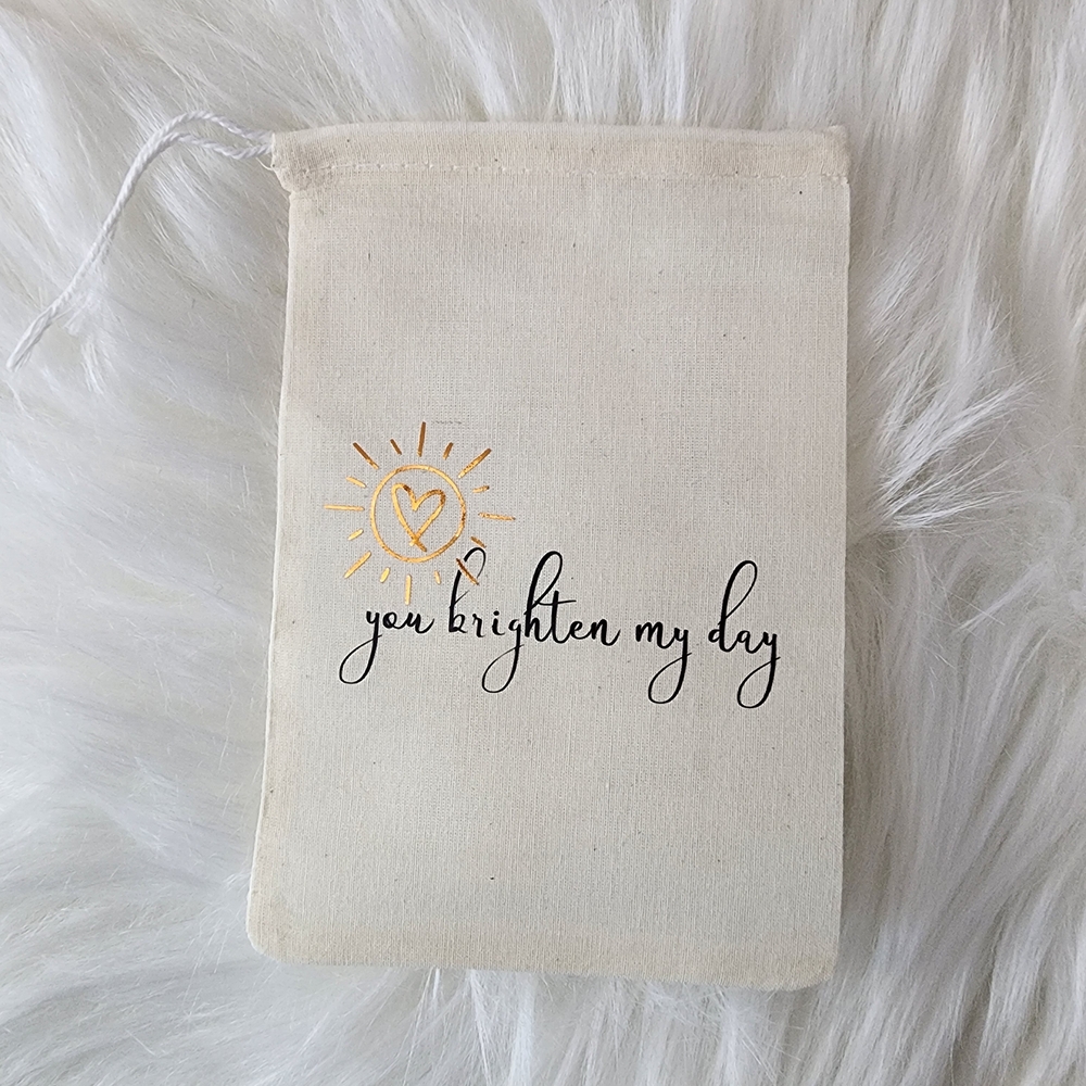 Set of 3 Canvas Bags with Inspirational Prints You Are My Sunshine - Picture 6 of 13